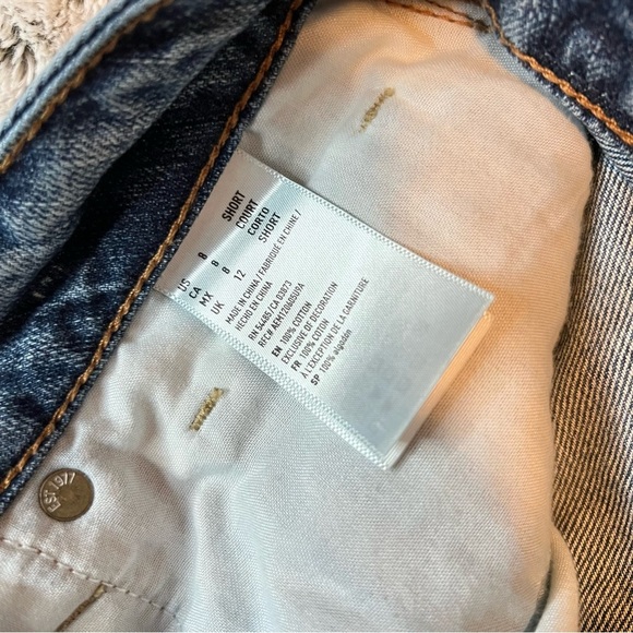 American Eagle Outfitters Blue Distressed Ankle Jeans - Picture 4 of 7